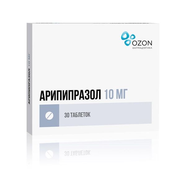 Арипипразол таблетки 10мг 30шт