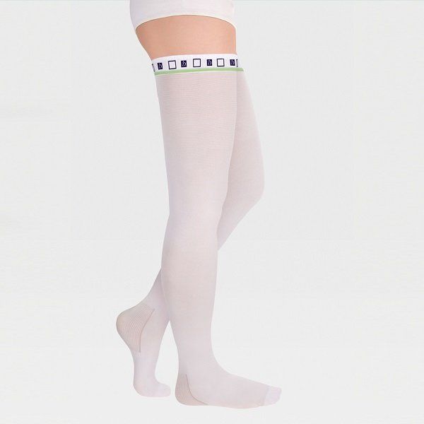 Чулки противоэмболические ID-380 1 класс компрессии закрытый носок белые Luomma/Луома idealista L