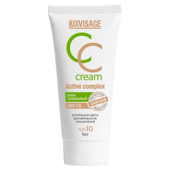 СС-крем тональный SPF10 Active Complex Luxvisage 35г тон 10 тон Fair