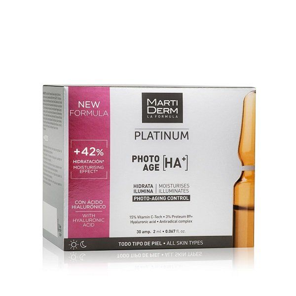 Сыворотка-уход коррекция фотостарения гиалуроновая кислота Platinum Martiderm/Мартидерм амп. 2мл 30шт