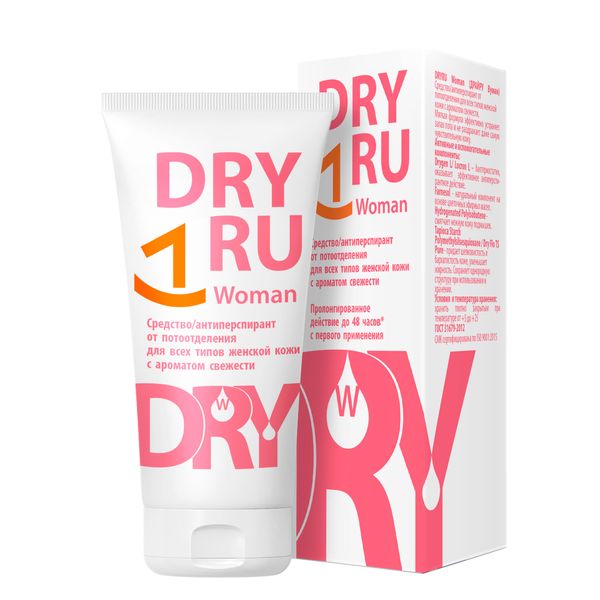 Антиперспирант-крем аромат свежести Women Dry Ru/Драй Ру 50мл
