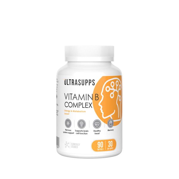 Витамины группы В UltraSupps/Ультрасаппс капсулы мягкие 90шт
