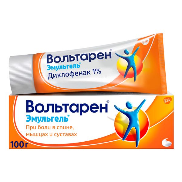Вольтарен Эмульгель гель д/нар. прим. 1% 100г