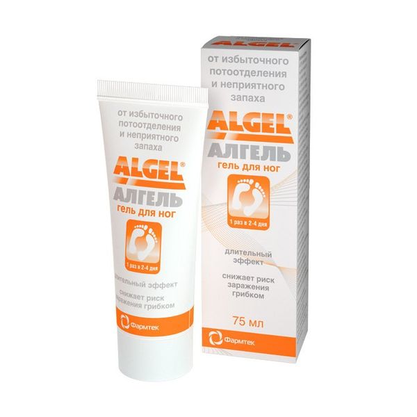 Гель антиперспирант для ног Algel/Алгель 75мл
