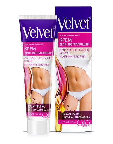 Крем для депиляции ультраделикатный крем для депиляции, Velvet 125мл