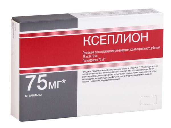 Ксеплион суспензия для в/м введ. пролонг действ. 75мг/0,75мл 0,75мл
