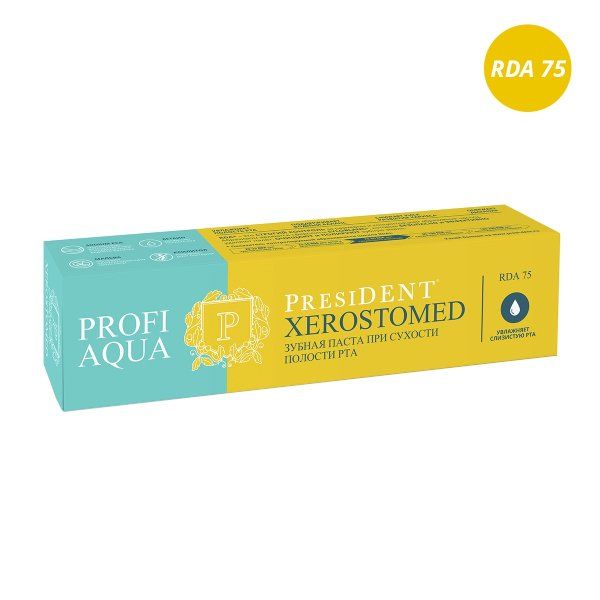 Паста зубная President/Президент Profi Aqua Xerostomed туба 50мл