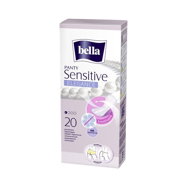 Прокладки ежедневные гигиенические ультратонкие Panty Sensitive Elegance Bella/Белла 20шт