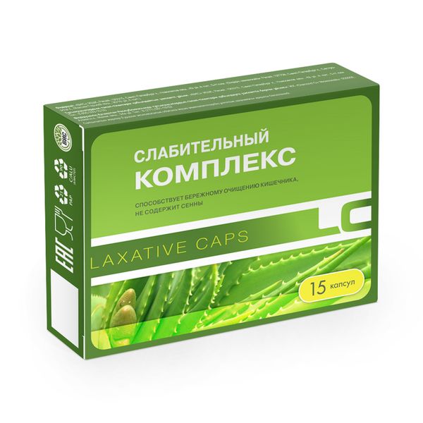 Слабительный комплекс капсулы 0,43г 15шт